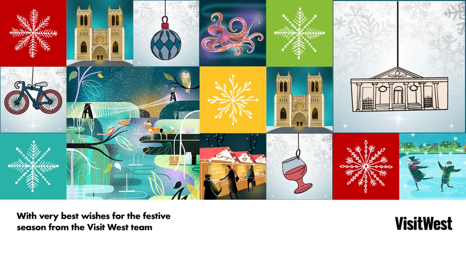 Visit West Christmas Card 2021